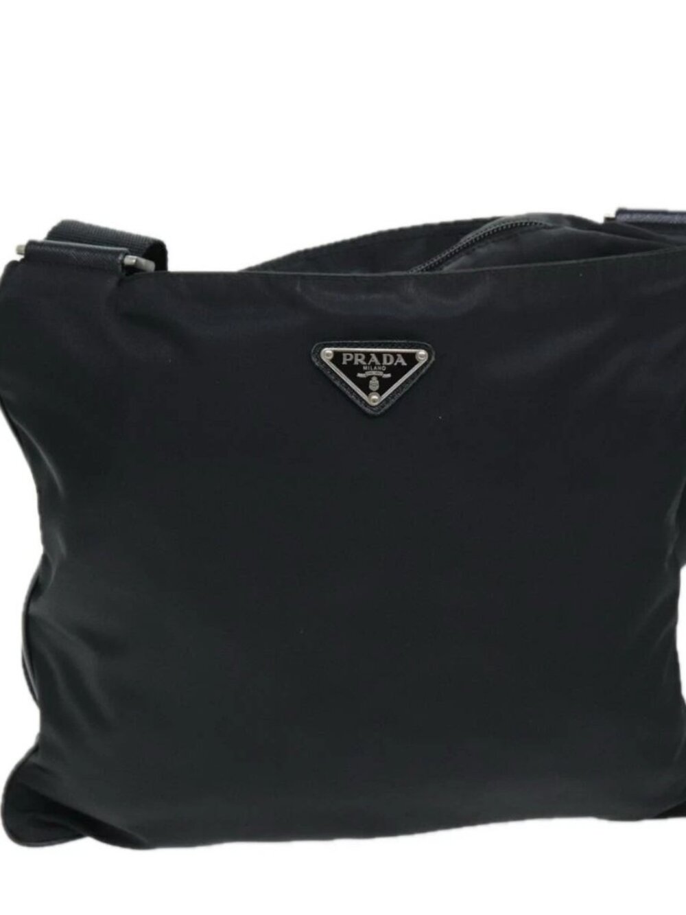 PRADA Shoulder Bag Nylon Black Auth 72842 - Picture 2 of 16